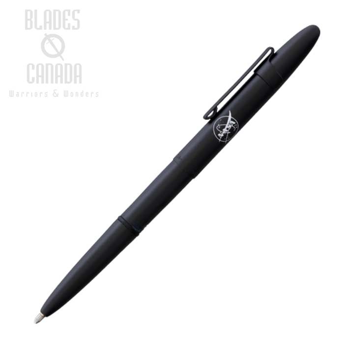 Fisher Space Pen Bullet Pen, Matte Black w/Nasa Design, FP400BCL-NASAMB